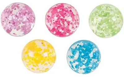 Zdjęcie produktu dla Goki Piłka z mieniącymi sercami różowa 4,5 cm 3+