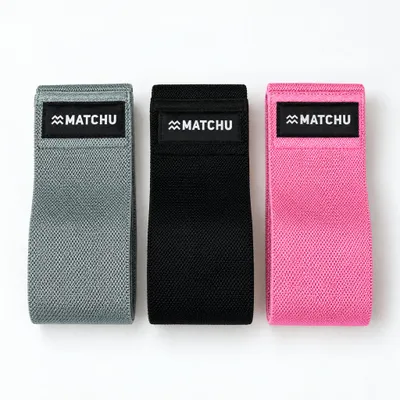 Produktbild von Matchu Sports - Widerstandsbänder 3er Set - Fitnessbänder - Booty Bands - Hip Bands - Trainingbands - Gymnastikbänder für Muskelaufbau, Pilates, Yoga