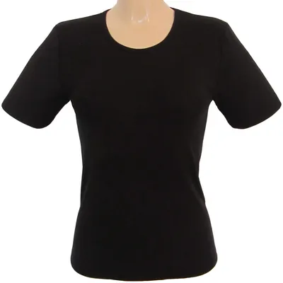 Damen Top Funktionsshirt T-Shirt schwarz