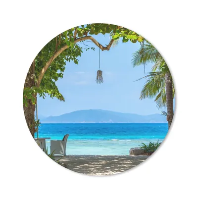 Produktbild von MuchoWow® Mauspad Mousepad Tropisch - Strand - Meer 30x30 cm - Mousepads - Maus Mat - Pad - Mausunterlage - Tischunterlage - Schreibtischmatten