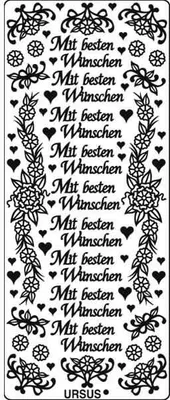 Produktbild von Kreativsticker 10x23cm Motiv 07 VE=5 Stück silber