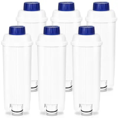 Obrázok produktu pre Filtre na vodu Peviasot pre kávovary DeLonghi DLSC002, náhradné filtre pre kávovary ECAM ETAM EC680 EC800, balenie 6 kusov