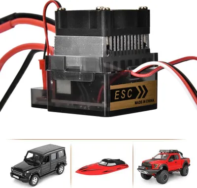 Zdjęcie produktu dla Wysokonapięciowy 320A wodoodporny szczotkowy elektryczny regulator prędkości ESC z wentylatorem do modeli RC