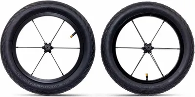 Produktbild von PUKY Next 12” Wheel-Set Black | 2X Luftreifen 12 Zoll | Für Kinderlaufrad ab 2-6 Jahre Laufrad Zubehör | Balance Bike Reifen | FlipChip Räder | Ersatzteile für Lernlaufrad | Robuste Bereifung