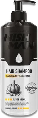 Obrázok produktu pre NishMan šampón s cesnakom a žihľavovým extraktom XL 480 ml