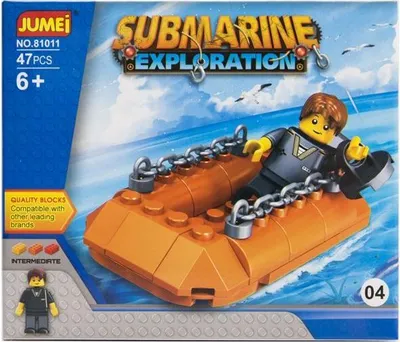 Produktbild von Jumei Bausteine U-Boot Abenteuer, 47 Teile, 14x12 cm