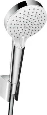 Image de ensemble de douche Crometta Vario EcoSmart avec flexible de douche 160 cm, 26693400, blanc/chrome, 26694400