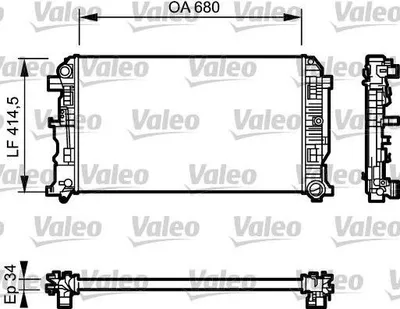 Produktbild von VALEO 734928 Kühler Wasserkühler Motorkühler
