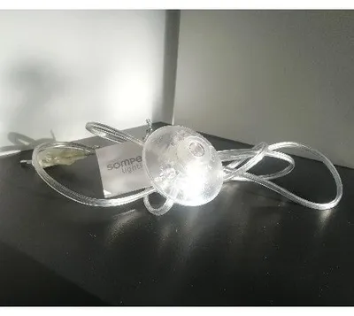 Produktbild von Sompex Euro Anschlußkabel mit Tretschalter Zuleitung 1,7m klar 230V transparent