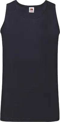 Produktbild von Fruit of the Loom 61-098-0 | Athletic Vest Tank Top Herren T-Shirt - Farbe: Deep Navy - Größe: L