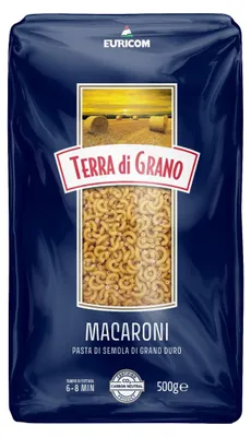 Produktbild von Terra Di Grano Pasta Macaroni 500g – Hochwertige Hartweizengrieß-Nudeln