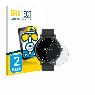 Produktbild von 2x BROTECT Schutzfolie für Kreisrunde Displays (ø: 38 mm) Displayschutz Displayschutzfolie Folie Matt Entspiegelungsfolie