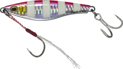Obrázok produktu pre MOLIX Jugulo Wide Casting Jig, kovový pilker, 8 cm, Pink Zebra Sarda, JUW60-569