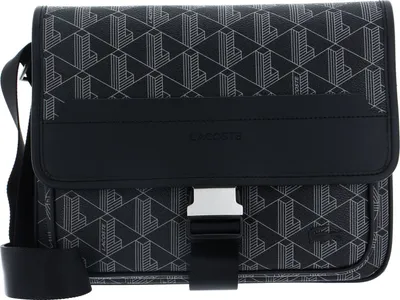 Immagine prodotto di LACOSTE borsa a tracolla Messenger Bag Monogram Noir Gris nero