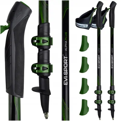 Produktbild von Wanderstöcke EVI ALPHA PLUS Pine Trail 64-140 cm grün