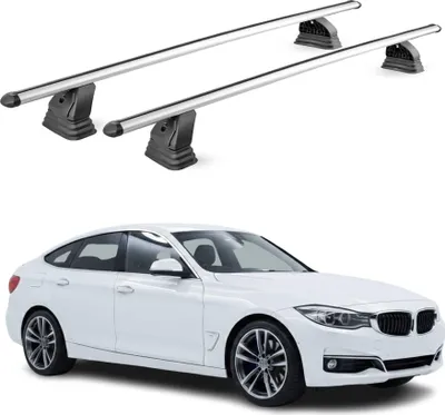 Produktbild von Alu Dachträger für Bmw 3er GT F34 2012-2018 T-Nut Abschließbar 2tlg Silber