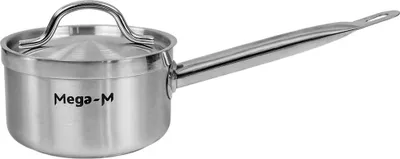 Image de Casserole gastronomique haute avec couvercle Mega-M PRO 1,3 l, diamètre 14 cm x hauteur 8,5 cm N