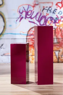 Produktbild von Gilde Säule, "Solid", Fiberglas, Kunstharz, pink, VE 1, L. 27 cm, B. 27 cm, H. 70 cm  89404