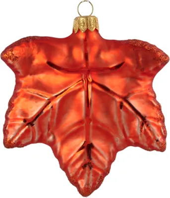 Produktbild von Glas Ahornblatt orange