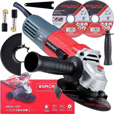 Produktbild von Worcraft Winkelschleifer 125 mm 850 W Bürstenmotor 12 000 U/Min CSNP-64QYN