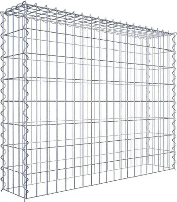 Produktbild von Anbaugabione Typ 3 100 cm x 80 cm x 20 cm (L x H x T), Maschenweite 5 cm x 10 cm, Spirale