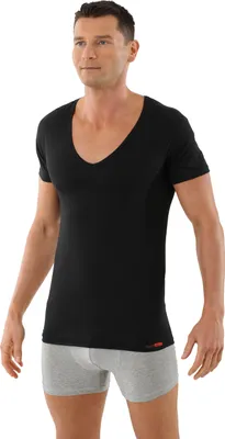 Produktbild von ALBERT KREUZ Deep-V-Neck-Shirt, Unterzieh-Shirt Schwarz, 07/XL