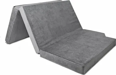 Produktbild von Premium Schlafauflage Visco Mercedes V-Klasse Matratze Klappmatratze 185x138x10 cm Dunkelgrau