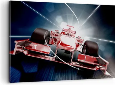 Produktbild von Bild auf Leinwand - Leinwandbild - Formel Geschwindigkeit Motor - 100x70cm - Wand Bild - Wanddeko - Leinwanddruck - Bilder - Kunstdruck - Wanddekoration - Leinwand bilder - Wandkunst - AA100x70-2677