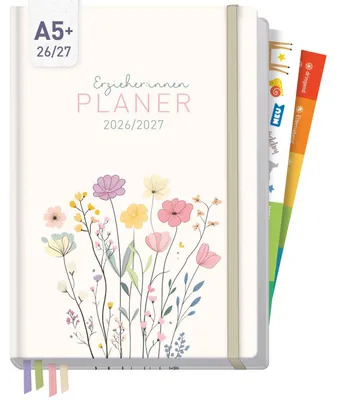 Produktbild von Häfft Erzieher-Planer 2026/2027 / A5+ / Flower Joy