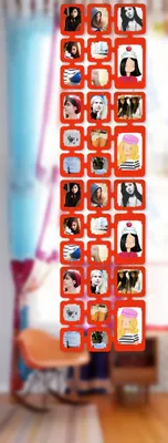 Produktbild von trendfinding Moderner Foto Raumteiler in Orange