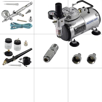 Produktbild von Agora-Tec® Airbrush Komplett-Set EXPERT I.3
