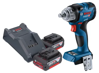 Image de Bosch GDS 18V-330 HC Professional Visseuse à choc sans fil 18 V 330 Nm 1/2" Brushless + 2x batterie 4,0 Ah + chargeur