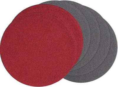 Produktbild von Famanu Platzsets Set von 6, Doppelseitig, Waschbar, Rutschfest, 38 cm