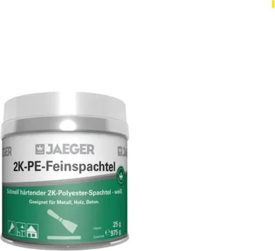 Produktbild von Jaeger Feinspachtel, 2-Komponenten Polyesterspachtel, weiss 250g