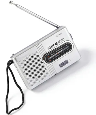 Productafbeelding van AM FM Batterij-aangedreven Draagbare Zakradio, Transistorradio met Koptelefoonaansluiting en Basluidspreker