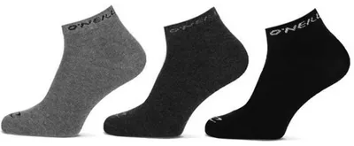 Obrázok produktu pre O'Neill Quarter Socken, balenie 3 kusov, vzor: viacfarebný. Veľkosť: 43-46