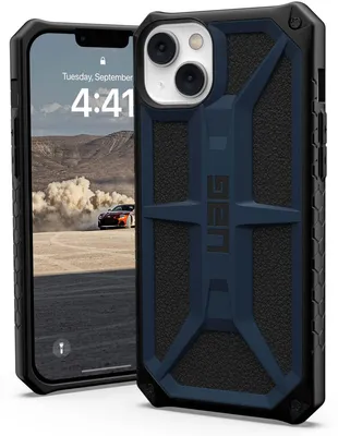 Produktbild von Urban Armor Gear Monarch, Cover, Apple, Iphone 14 Plus, 17 cm (6.7"), Schwarz, Blau