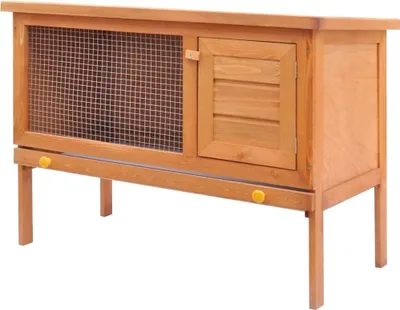 Image de Clapier pour petits animaux Clapier pour lapins 1 niveau Bois