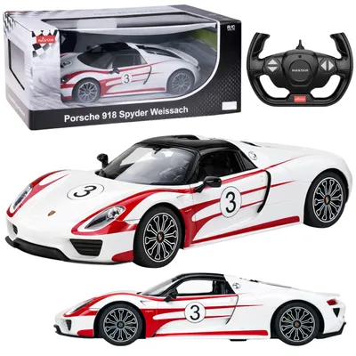 Produktbild von Porsche 918 Spyder Performance ferngesteuertes RC-Auto Weiß Rastar 1:14