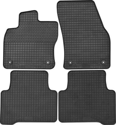 Produktbild von für VW Touran ab 09/2015 Passform Fußmatten PETEX Gummimatten 4-teilig schwarz Allwettermatten Gummifußmatten