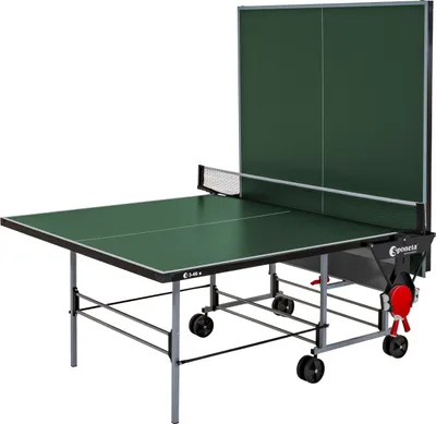 Produktbild von Sponeta S 3-46 e Outdoor-Tischtennisplatte, 5mm, grün, mit Netz; 206.5410/L