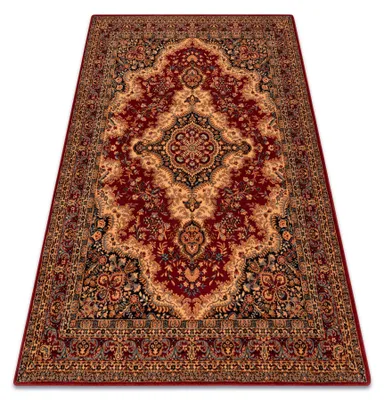 Image de Tapis en laine POLONIA ROYAL bourgogne rouge 170x235 cm