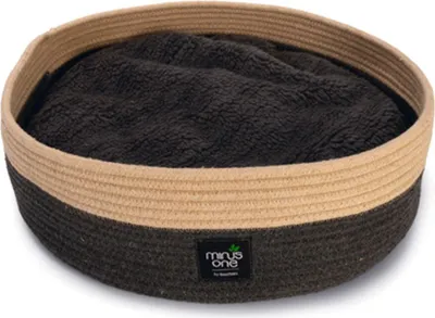 Produktbild von Beeztees Minus One Xana – Katzenkorb – Dunkelgrau/ Braun – 45x45x14 cm