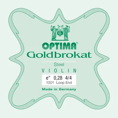 Zdjęcie produktu dla Optima Goldbrokat E 4/4 Extra Strong Loop End E1 Struny do skrzypiec