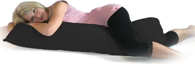 Produktbild von Bezug Seitenschläferkissen 40x120 | 40x140 | 40x160 | 40x200 : Farbe - Anthrazit, Größe - 40x200 cm