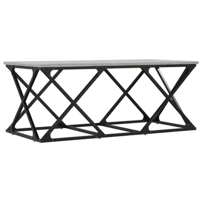 Zdjęcie produktu dla vidaXL Stolik kawowy szary Sonoma 100x49x40 cm materiał drewnopochodny