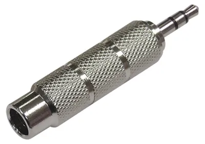 Produktbild von Audio Adapter Klinke 3,5mm Stecker zu 6,3mm Buchse Stereo Metall Kupplung AUX