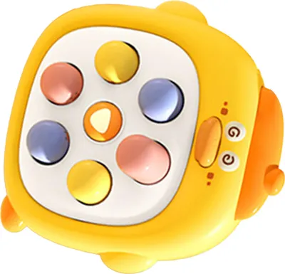 Obrázek produktu pro Interaktivní vzdělávací hračka pro úlevu od stresu Cartoon Duck Rychlá rychlost Push Game Console Yellow