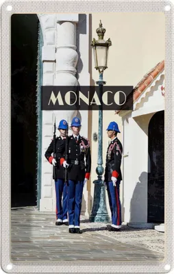 Produktbild von vianmo Blechschild 18x12 cm Monacosort Europa Trip Bildmotiv Reisemotiv Abenteuer Reisen Urlaub