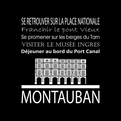 Image de Tableau sur toile Montauban noir 30x30 cm, Tableau mural moderne pour décoration intérieure